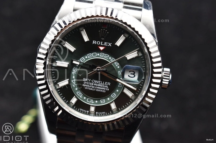 on SS A 1088 Dial Edition Green ZF Durable 1:1 Bracelet Jubilee Sky-Dweller 904L 326934 SS Best 0817